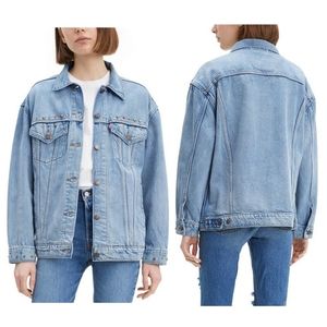 Levi's Baggy Boyfriend Truckers Jean Jacke…